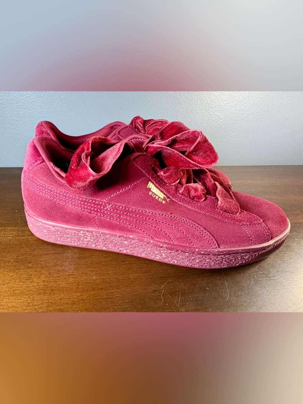Puma Suede Heart Winter sneakers in the "Red Velvet" - size 7